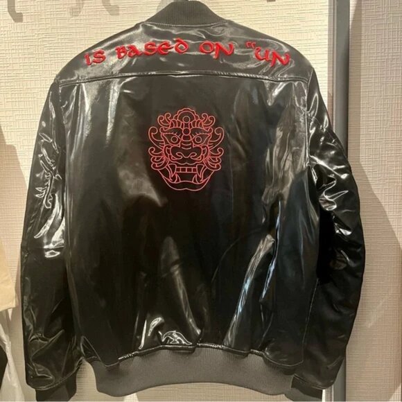 EVISU The Spirit Of EVISU Japanese Designer Bomber Jacket - Picture 2 of 14